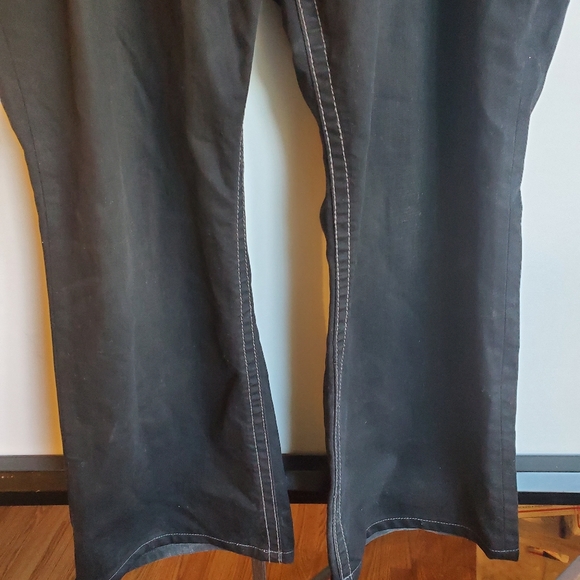 MEK USA DNM OAXACA BOOTS CUT BLACK WITH GOLD JEANS SIZE 42X34 - Picture 7 of 13